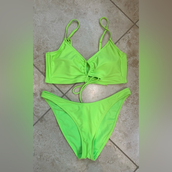 Wild Fable M/L Neon Green Bikini - Picture 3 of 15